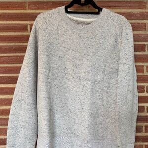 Grayers Reverse Fleece Pocket Crewneck with Elbow Patch